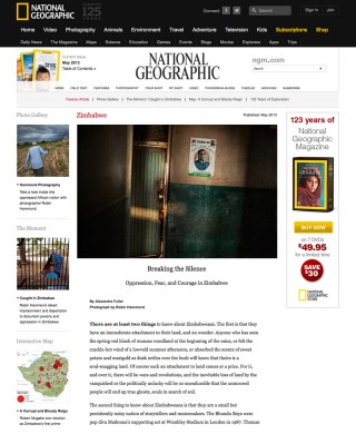 'Your wounds will be named silence' on the National Geographic Website
